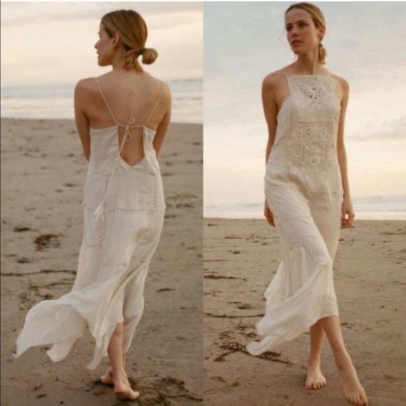 Doen Dresses & Skirts - DOEN Handkerchief Whimsical Lace Boho Midi Dress